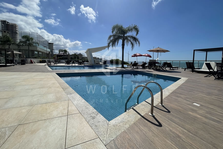 JD1514 - Bali Beach - Apartamento Mobiliado Frente Mar