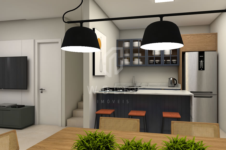 JD1518 - Sobrados Geminados de 03 dormitórios no Bairro Itacolomi 