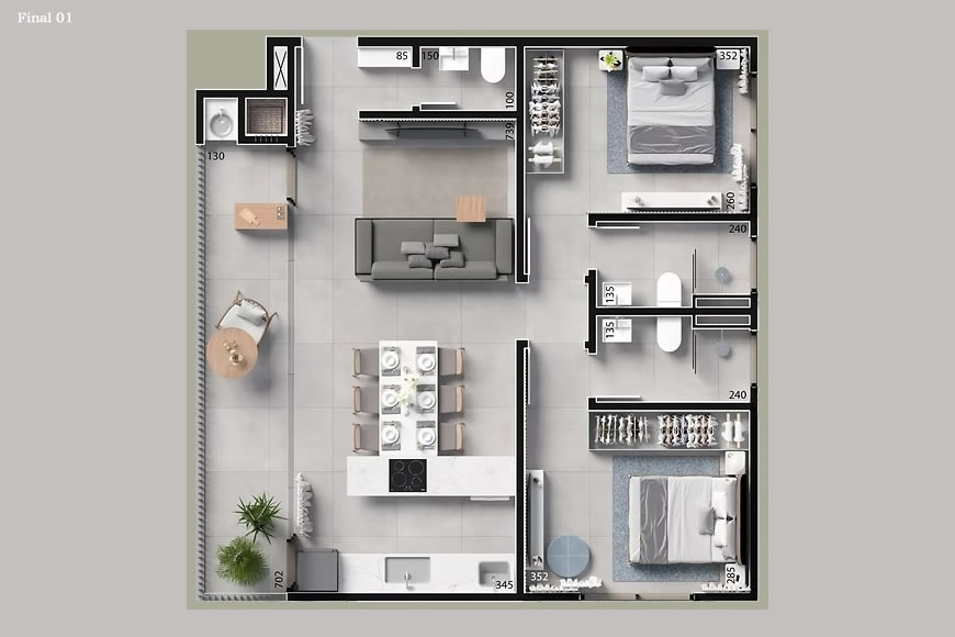 JD1522 - Balena - Apartamentos a apenas 150m da Praia