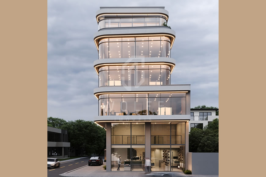 JD1523 - Grand Tower - Salas Comerciais com Fachada Moderna no Centro