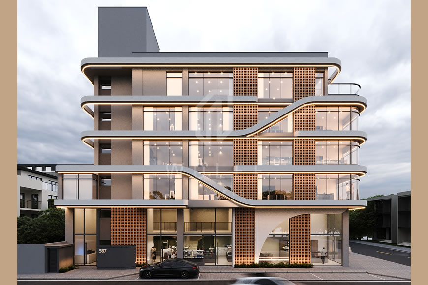 JD1523 - Grand Tower - Salas Comerciais com Fachada Moderna no Centro