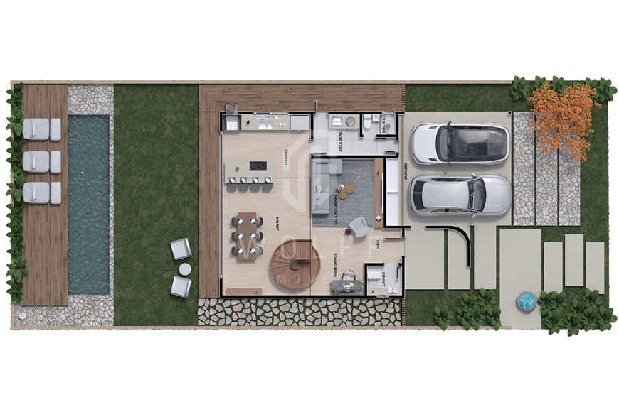 JD1524 - Sobrado em Condomínio Fechado de Alto Padrão