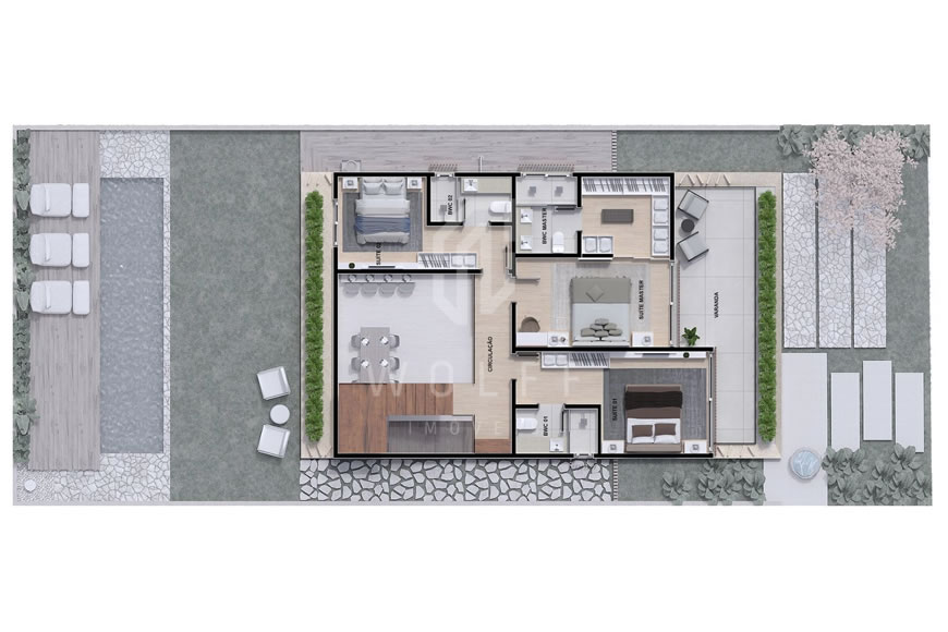 JD1524 - Sobrado em Condomínio Fechado de Alto Padrão