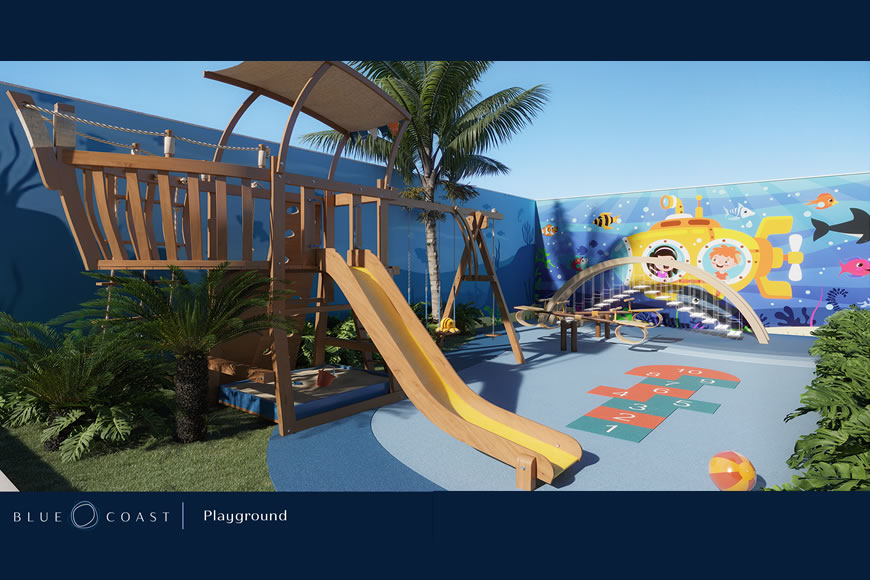 JD1525 - Blue Coast - Apartamento com Vista Mar de 03 suítes