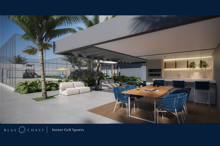 JD1525 - Blue Coast - Apartamento com Vista Mar de 03 suítes