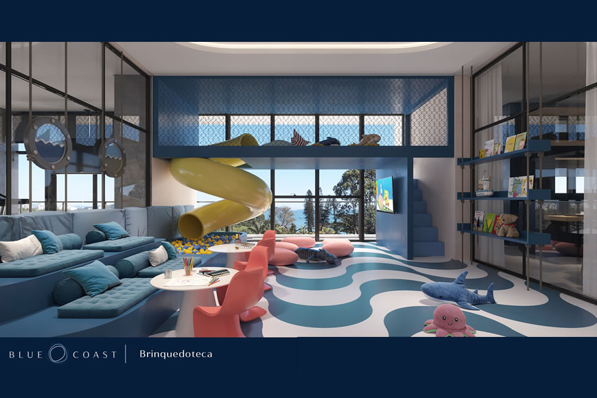 JD1525 - Blue Coast - Apartamento com Vista Mar de 03 suítes