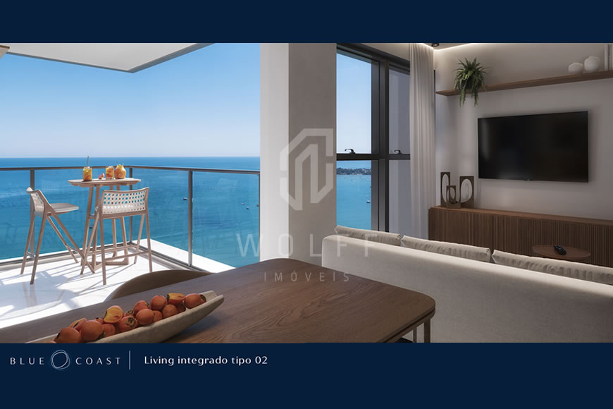 JD1525 - Blue Coast - Apartamento com Vista Mar de 03 suítes
