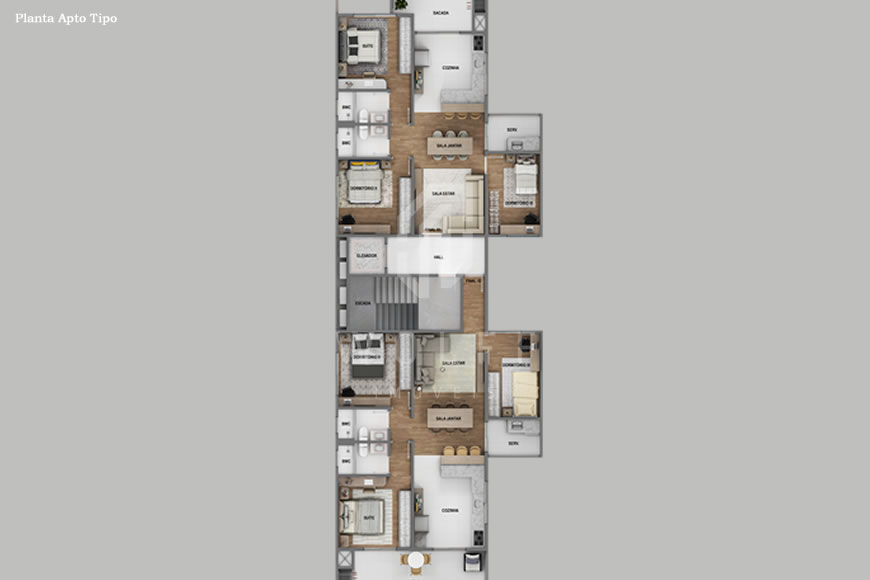 JD1529 - Apartamentos com Privacidade e Conforto