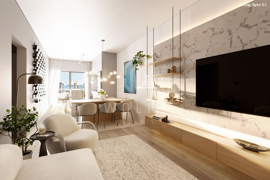 JD1538 - Pré-lançamento - Apartamento a apenas 170m da Praia no Centro