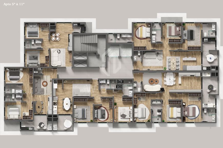 JD1538 - Pré-lançamento - Apartamento a apenas 170m da Praia no Centro