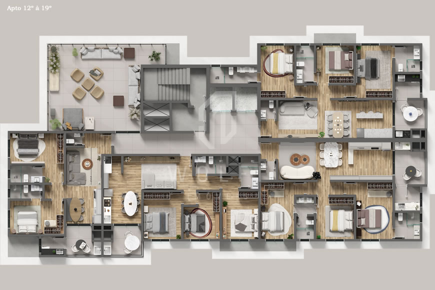 JD1538 - Pré-lançamento - Apartamento a apenas 170m da Praia no Centro