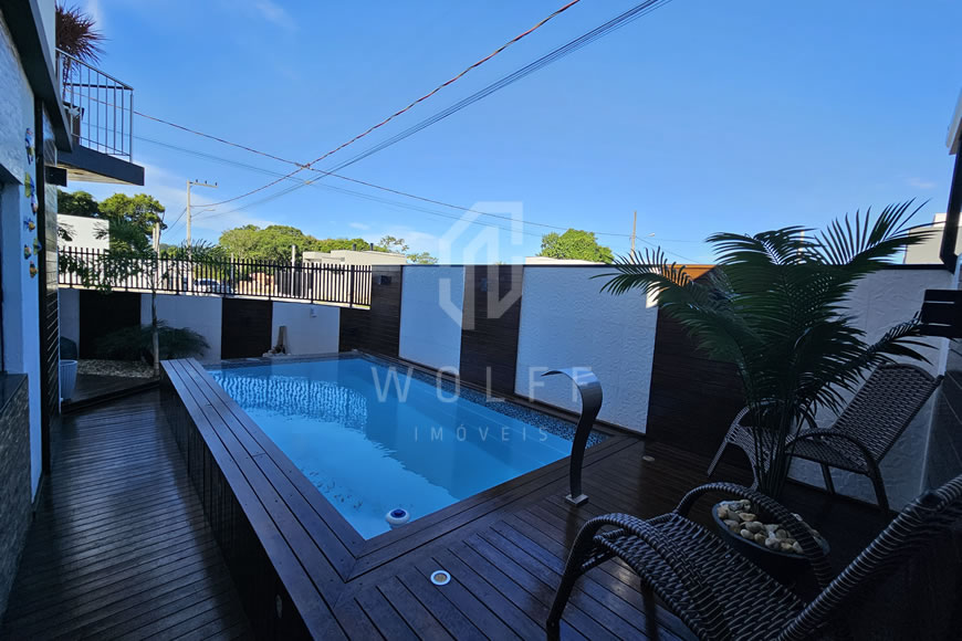 JD1540 - Sobrado Geminado Mobiliado e com Piscina