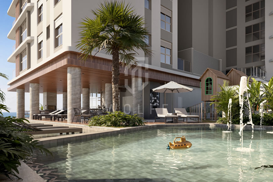 JD1570 - Apartamentos Frente Mar com Vista Definitiva