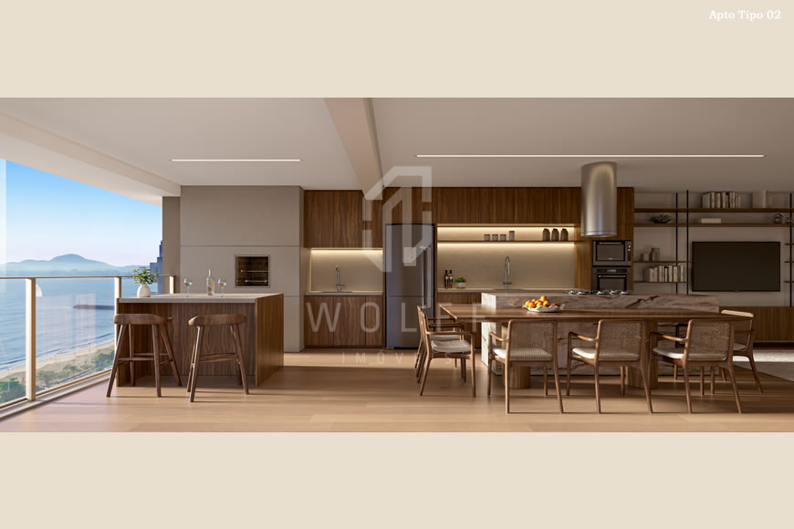 JD1570 - Apartamentos Frente Mar com Vista Definitiva