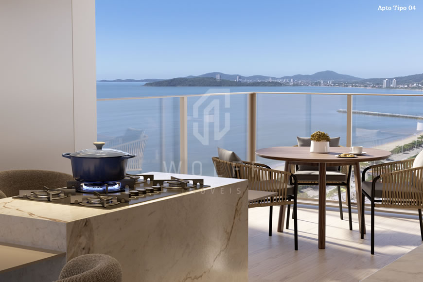 JD1570 - Apartamentos Frente Mar com Vista Definitiva