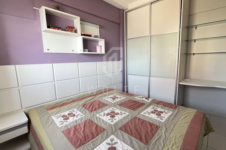 JD1572 - Brisa do Mar - Apartamento Semi-mobiliado com Vista Mar