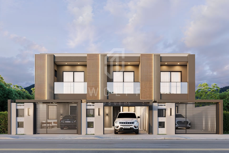 JD1589 - Sobrado Geminado com 03 dormitórios