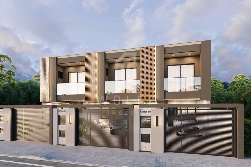 JD1589 - Sobrado Geminado com 03 dormitórios