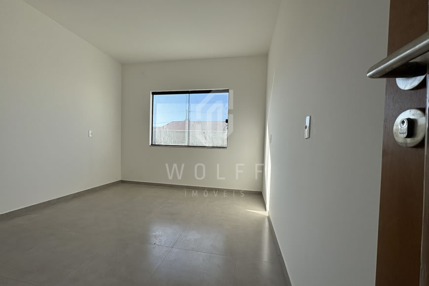 JD1612 - Casa Geminada com Passagem Lateral e Fachada Moderna