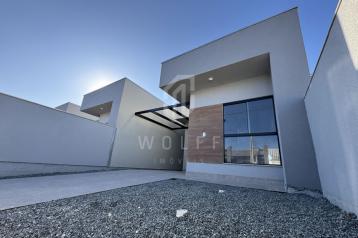 JD1612 - Casa Geminada com Passagem Lateral e Fachada Moderna