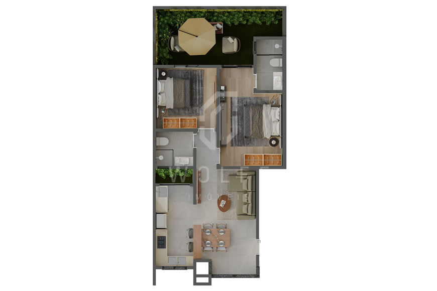 JD1624 - Apartamento com Exclusividade e Conforto