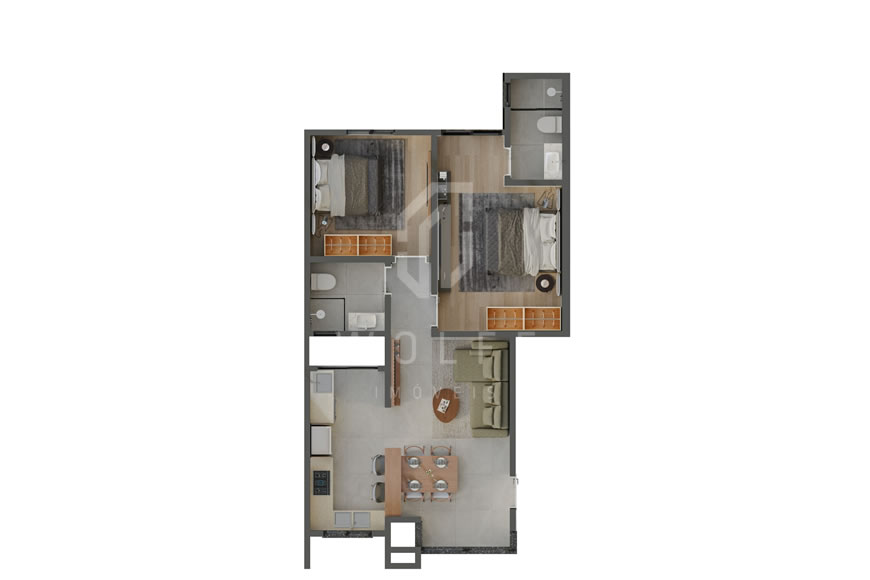 JD1624 - Apartamento com Exclusividade e Conforto