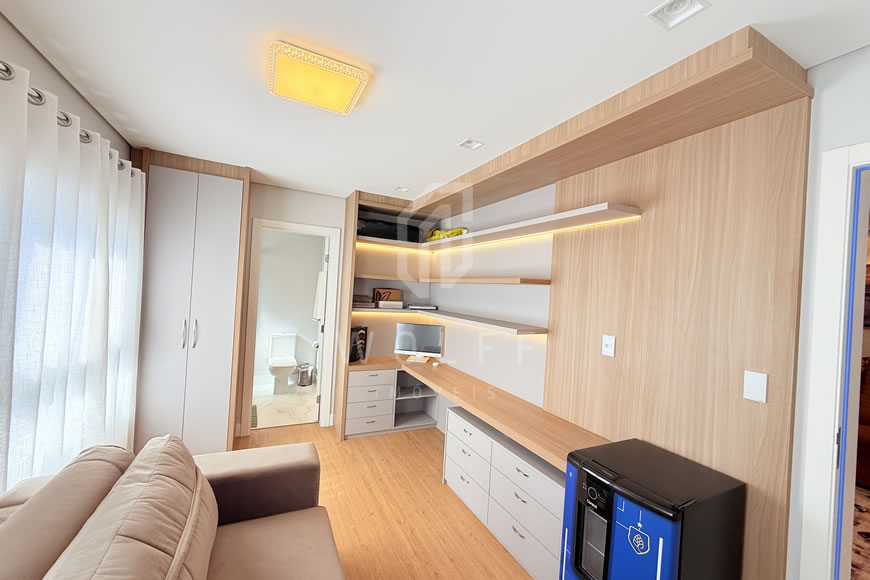 JD1625 - Apartamento com Vista Mar Deslumbrante Finamente Mobiliado