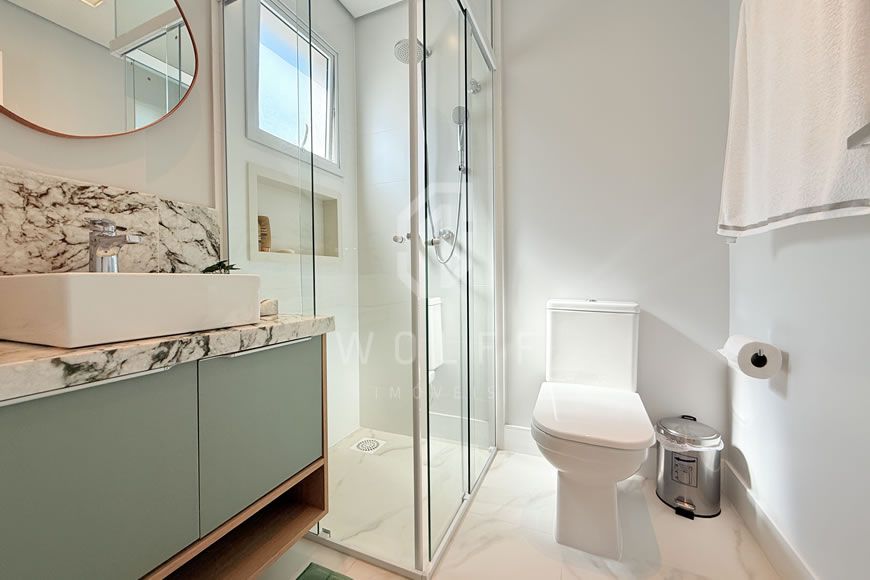 JD1625 - Apartamento com Vista Mar Deslumbrante Finamente Mobiliado