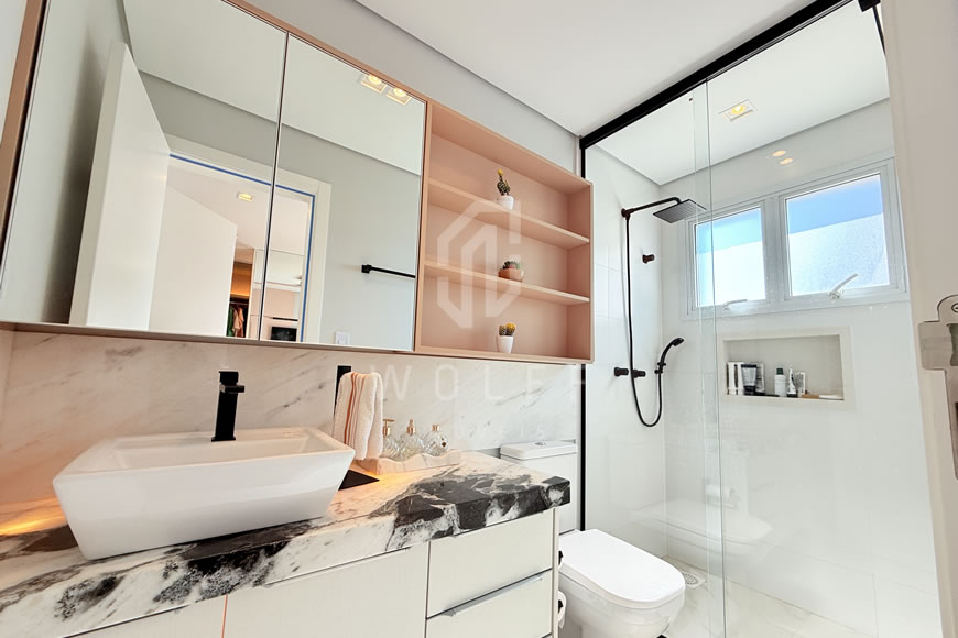 JD1625 - Apartamento com Vista Mar Deslumbrante Finamente Mobiliado