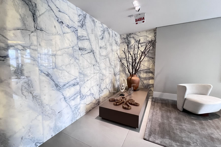 JD1625 - Apartamento com Vista Mar Deslumbrante Finamente Mobiliado