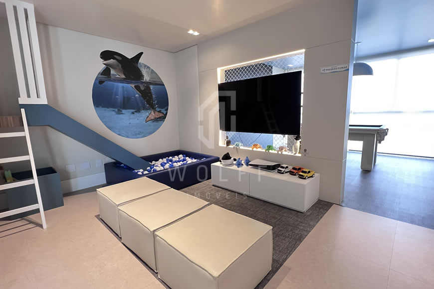 JD1625 - Apartamento com Vista Mar Deslumbrante Finamente Mobiliado