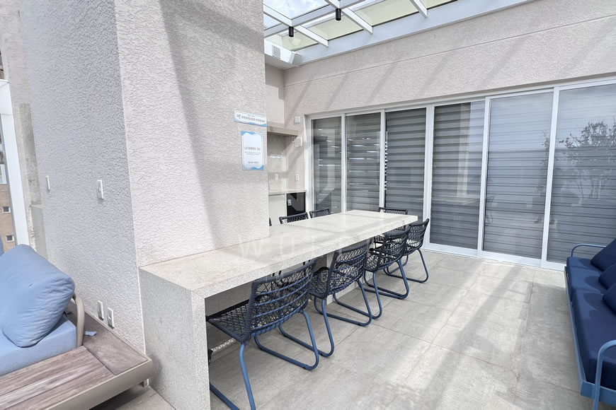 JD1625 - Apartamento com Vista Mar Deslumbrante Finamente Mobiliado