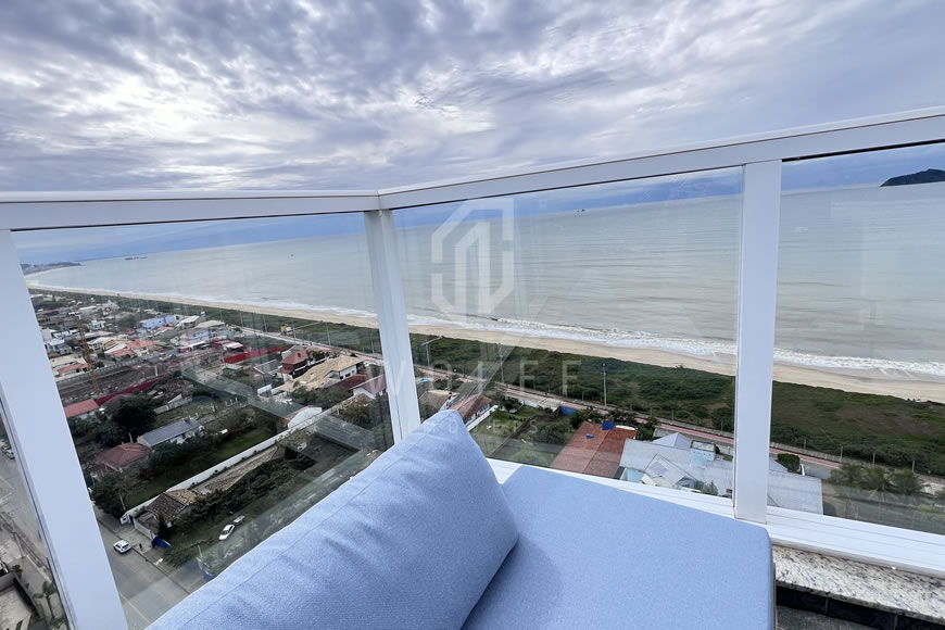 JD1625 - Apartamento com Vista Mar Deslumbrante Finamente Mobiliado