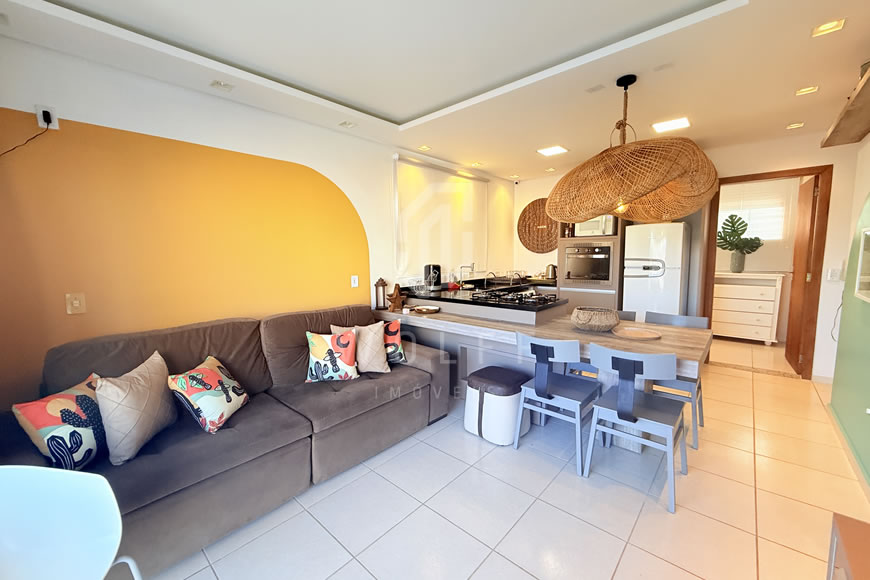 JD1625 - Apartamento com Vista Mar Deslumbrante Finamente Mobiliado