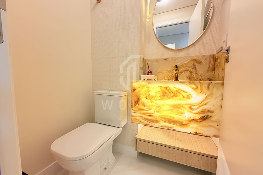 JD1625 - Apartamento com Vista Mar Deslumbrante Finamente Mobiliado