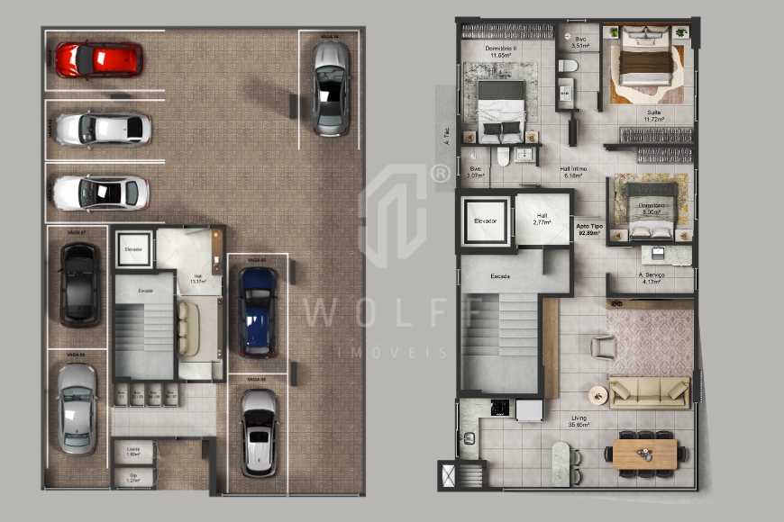JD1627 - Apartamentos a poucos passos do mar, com a exclusividade que você procura em Itajuba