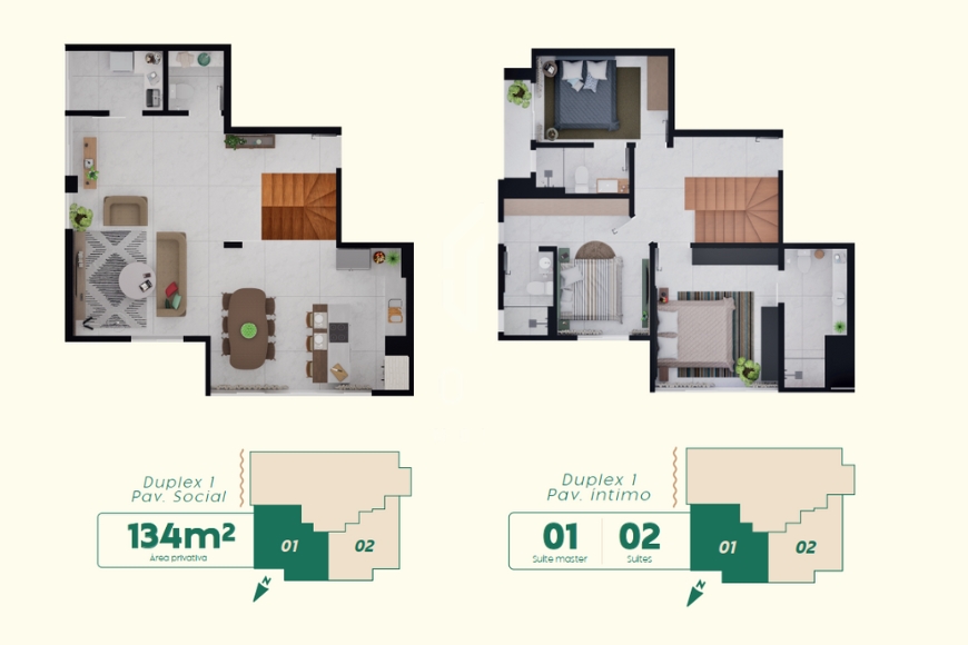 JD1630 - Apartamentos compactos em ótima localização no bairro Itajuba