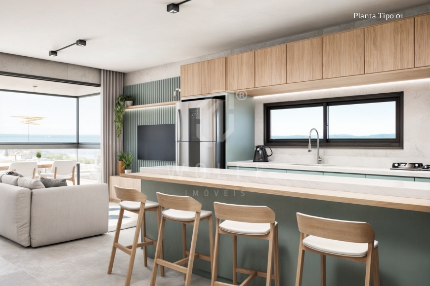 JD1634 - Apartamento a 80 metros da praia no Itacolomi