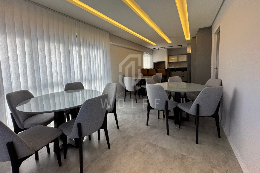 JD1636 - Apartamento Semi Mobiliado a 260 metros da praia no Centro