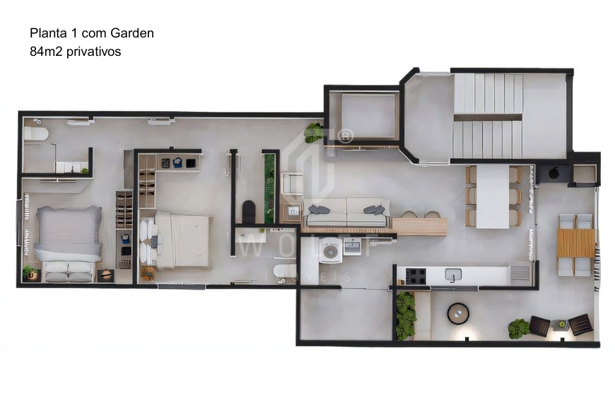 JD1639 - Apartamentos com 2 suítes no bairro Itacolomi