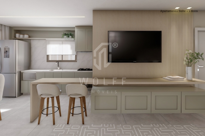 JD1640 - Apartamentos a 400 metros da praia no Centro