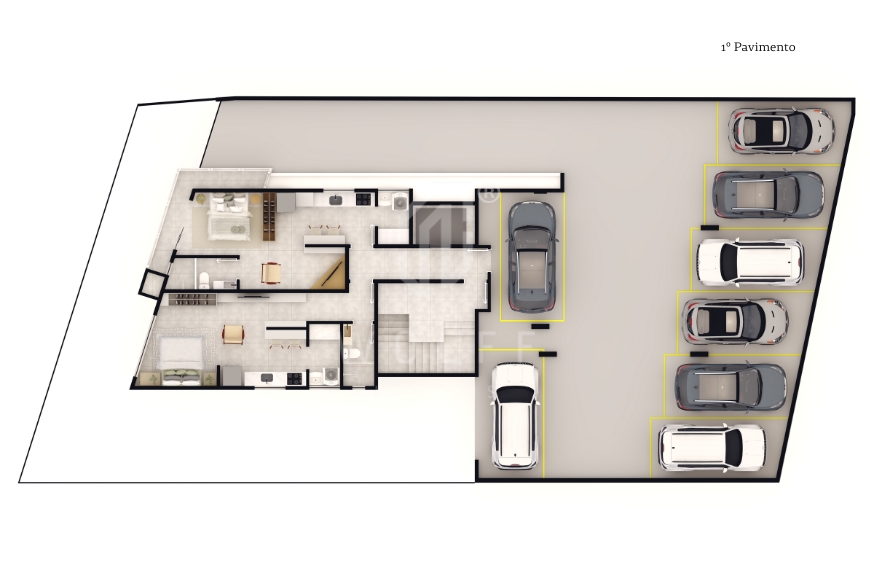 JD1640 - Apartamentos a 400 metros da praia no Centro