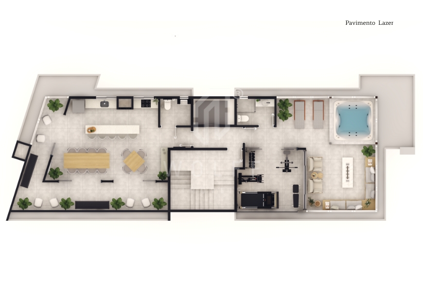 JD1640 - Apartamentos a 400 metros da praia no Centro