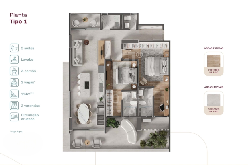 JD1641 - Apartamentos a poucos passos do mar no Tabuleiro