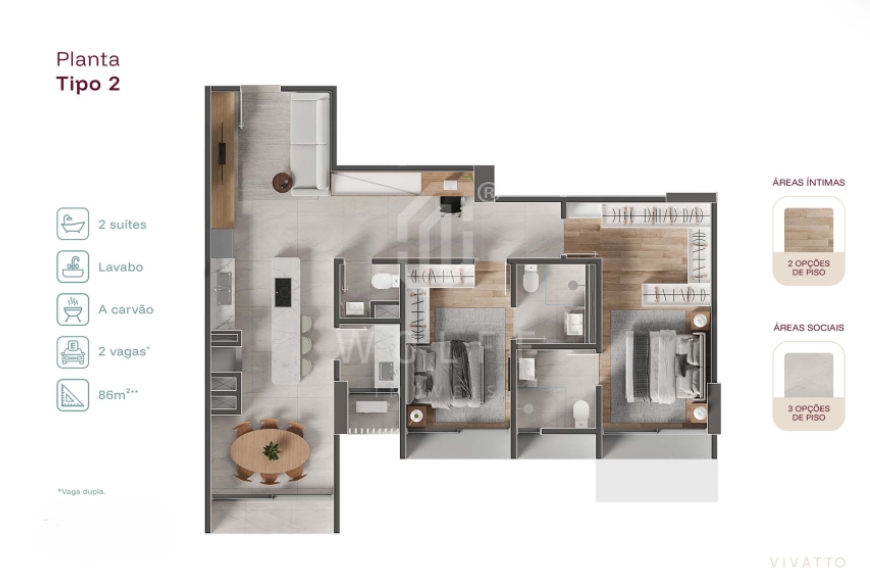 JD1641 - Apartamentos a poucos passos do mar no Tabuleiro