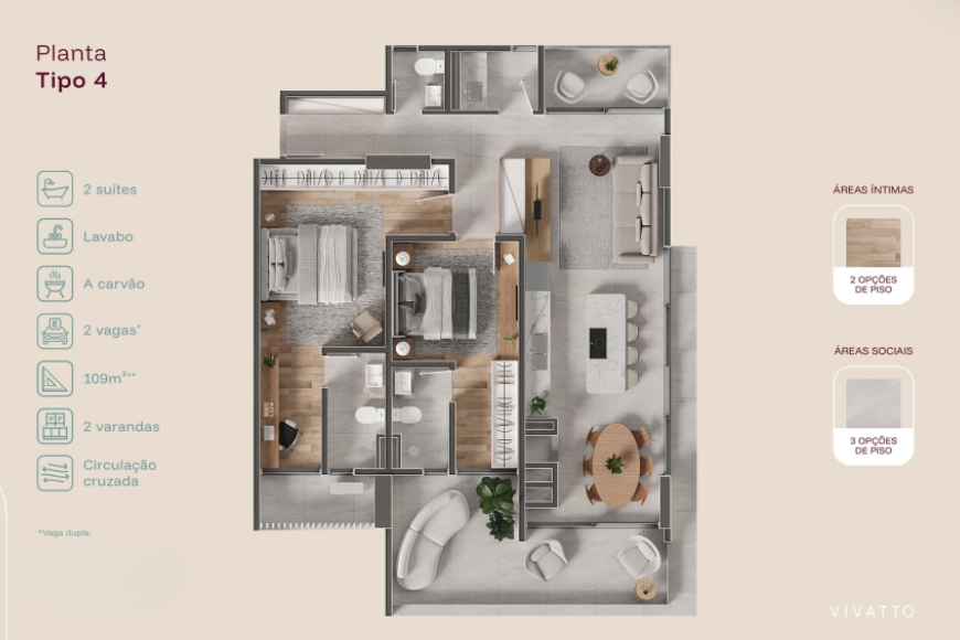 JD1641 - Apartamentos a poucos passos do mar no Tabuleiro