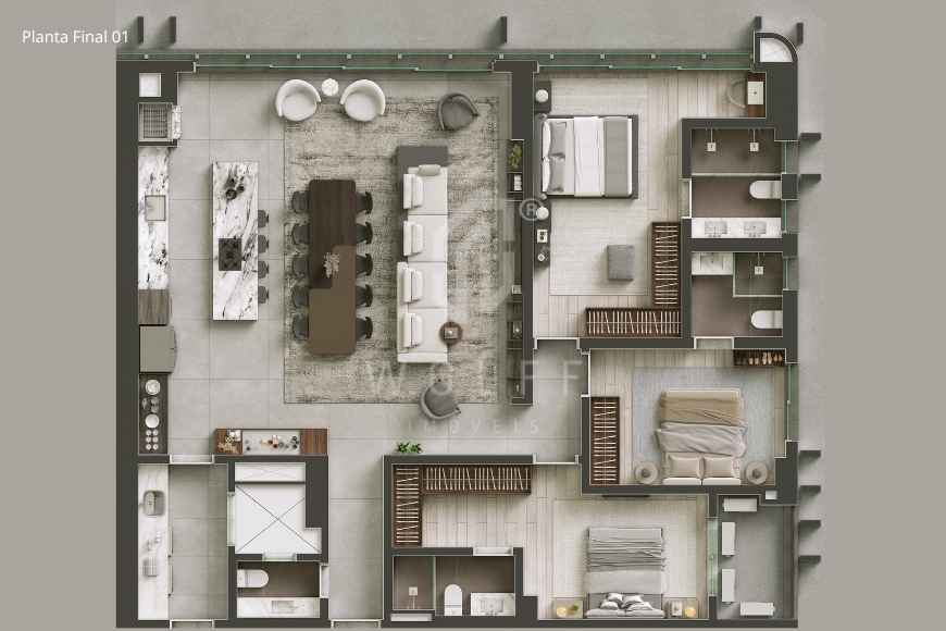 JD1650 - Apartamentos com Vista Panorâmica