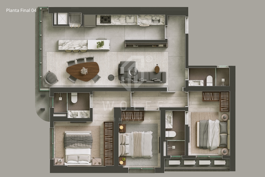 JD1650 - Apartamentos com Vista Panorâmica