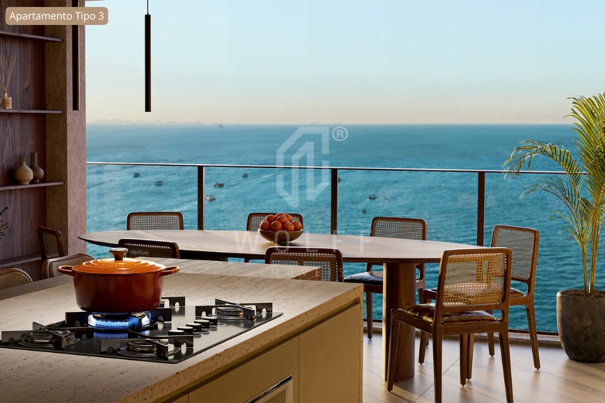 JD1652 - Apartamentos Frente Mar no mais alto empreendimento da Região