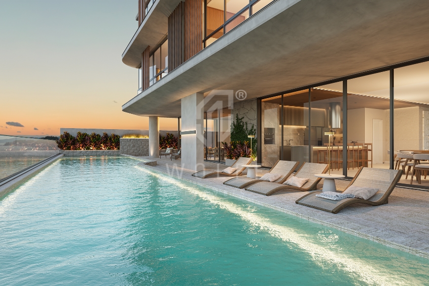 JD1653 - Apartamentos Pé na Areia no Tabuleiro